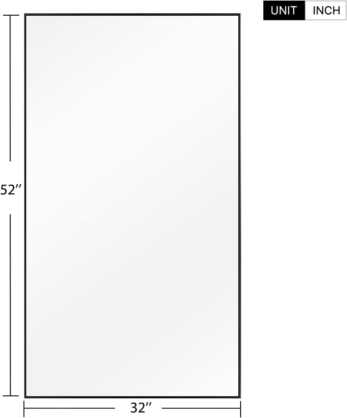 Full Length Mirror Hanging or Leaning against Wall